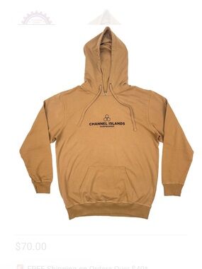 Channel Island Hoodie Large 100% organic cotton